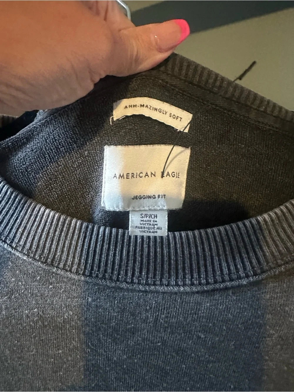 American eagle Washed Gray Peplum Short-Sleeve Dress - Women - Picture 2 of 2